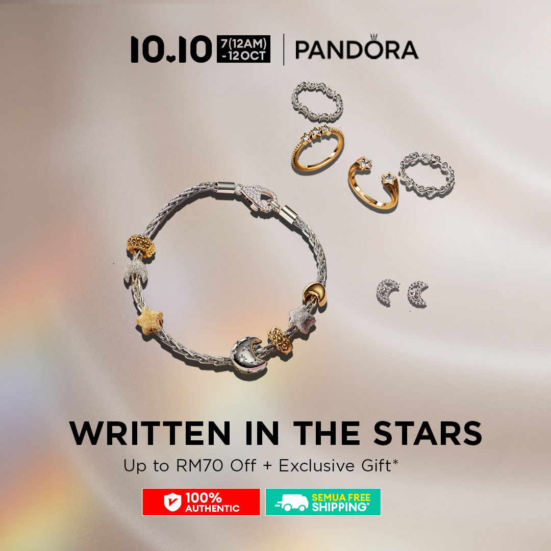 Pandora Facebook ad: Shine Bright with Celestial Charm