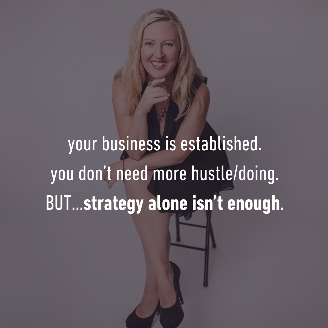 Elyse Falzone - Spiritual Sage for Women In Business Facebook ad: There's an ENERGETIC BLOCK in your business.