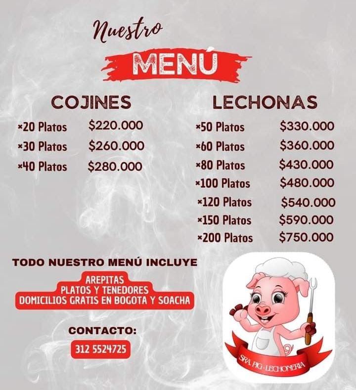 Lechoneria Sra Pig Facebook ad from Jan 22, 2025