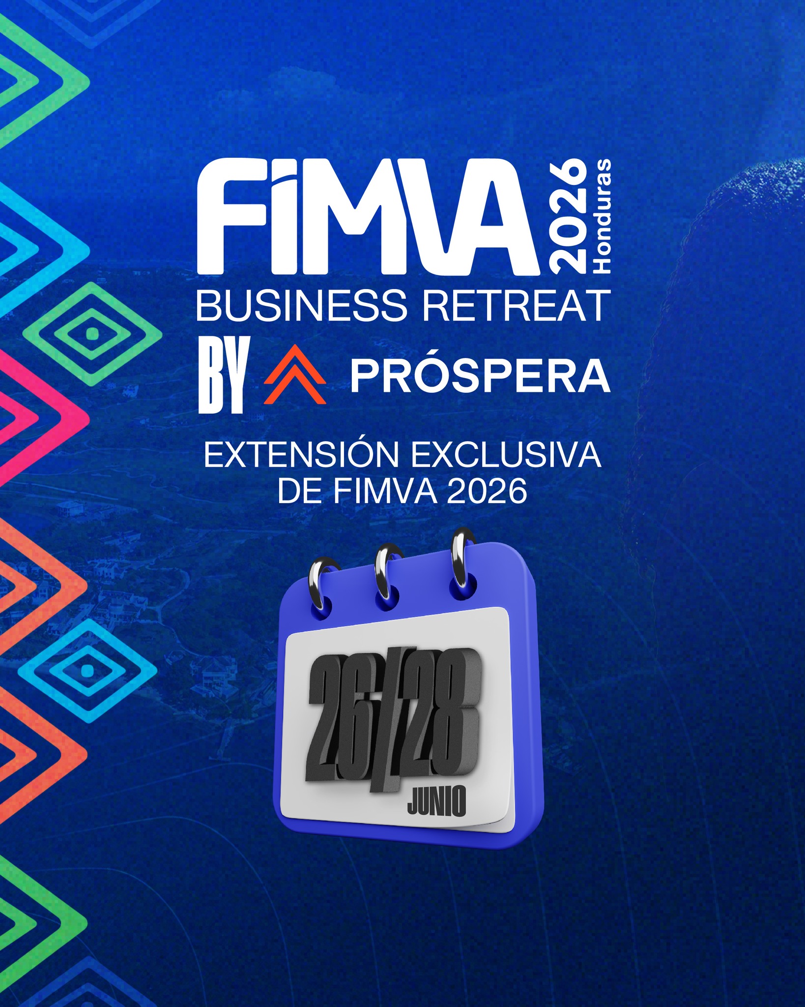 Próspera Facebook ad: Tres días. Un destino.