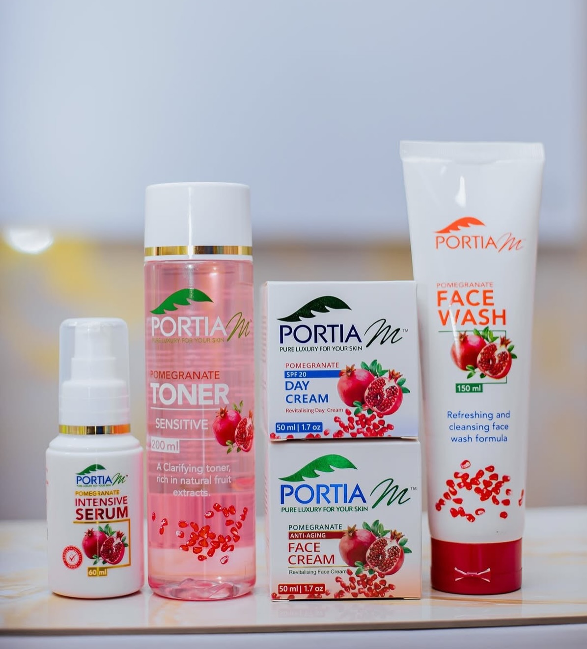 Portia M Skin Solutions Facebook ad: If dull skin could talk… it would ask…