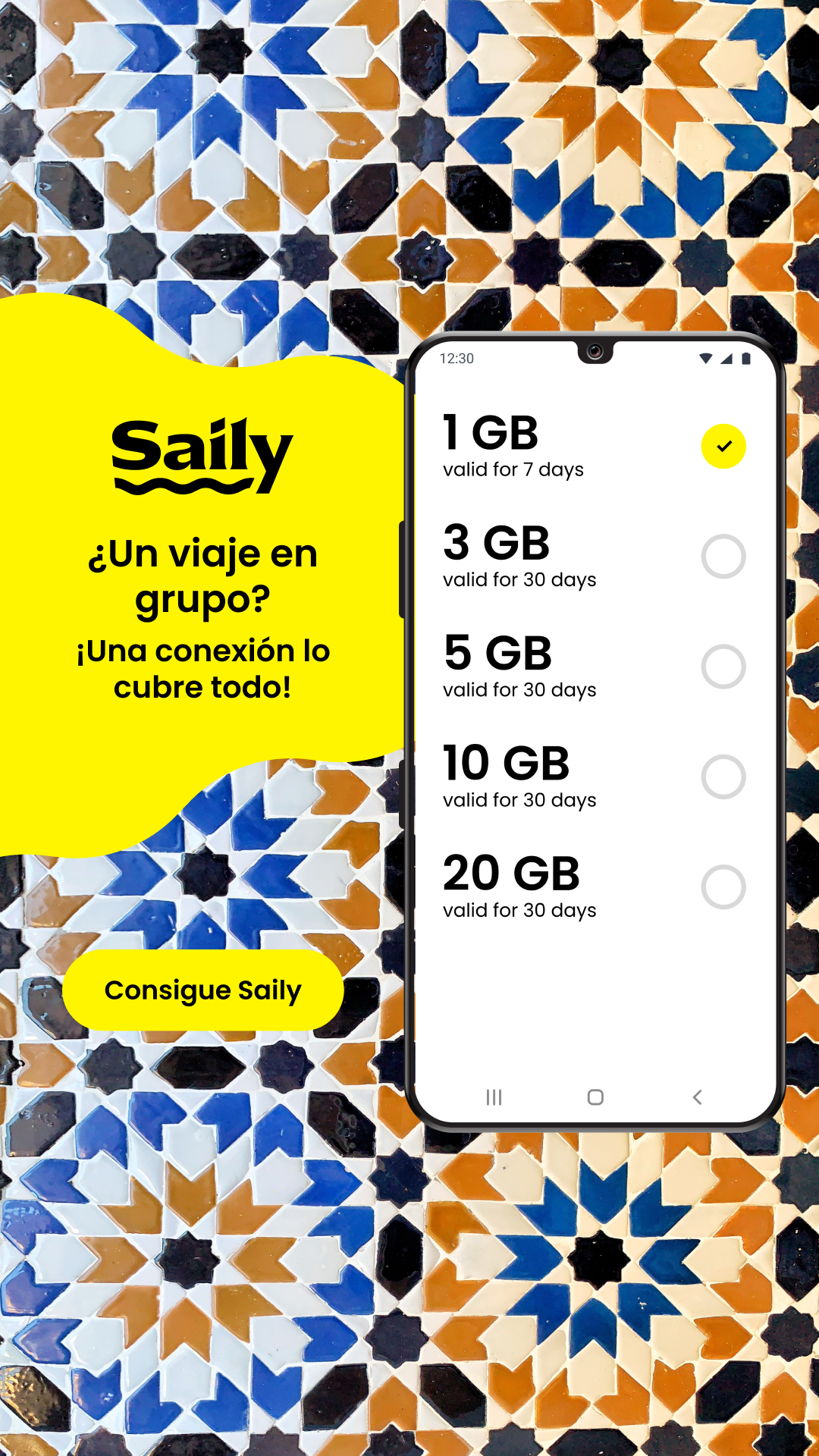 Saily Facebook ad