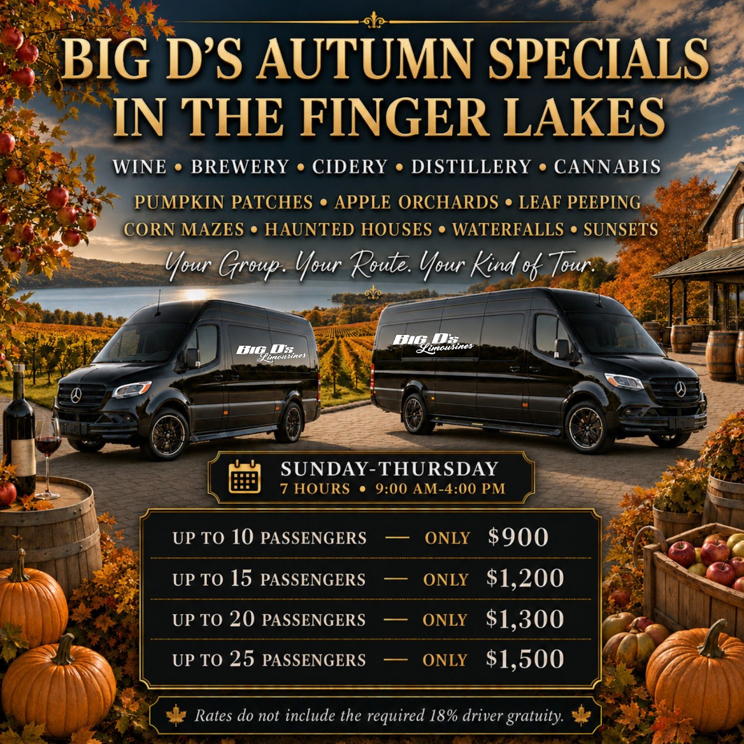 Big D's Limousines Facebook ad