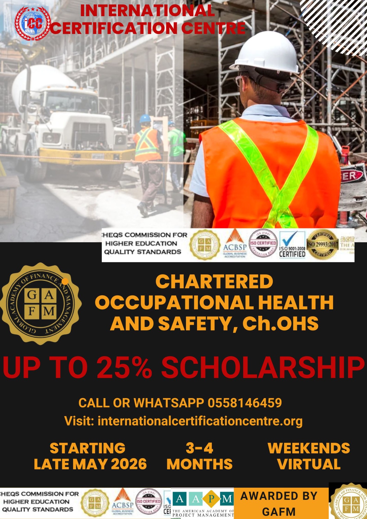 International Certification Centre Facebook ad