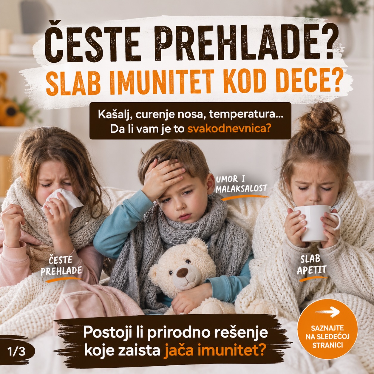 Medana Facebook ad: Kada su deca zdrava, sve je lakše.