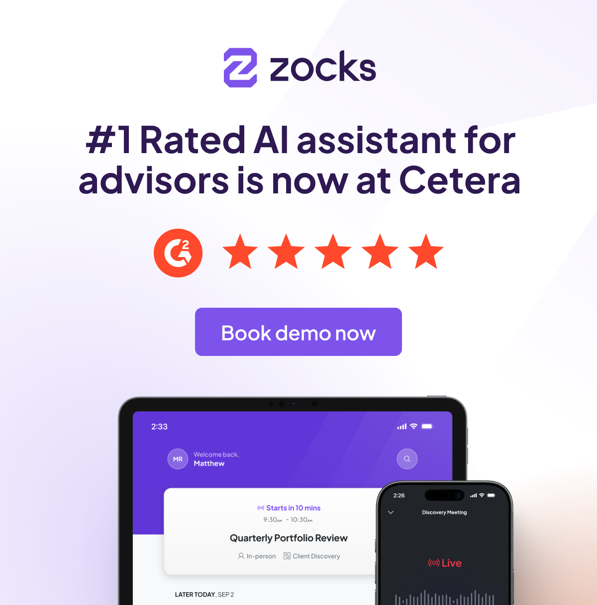 Zocks Facebook ad