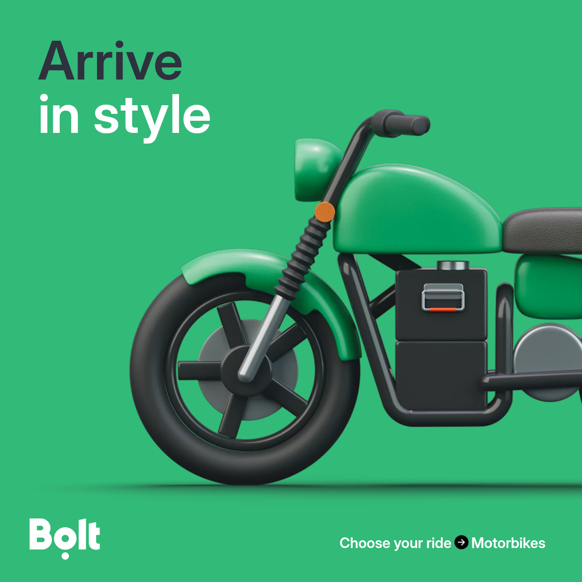 Bolt Facebook ad: Your plans. Your ride.