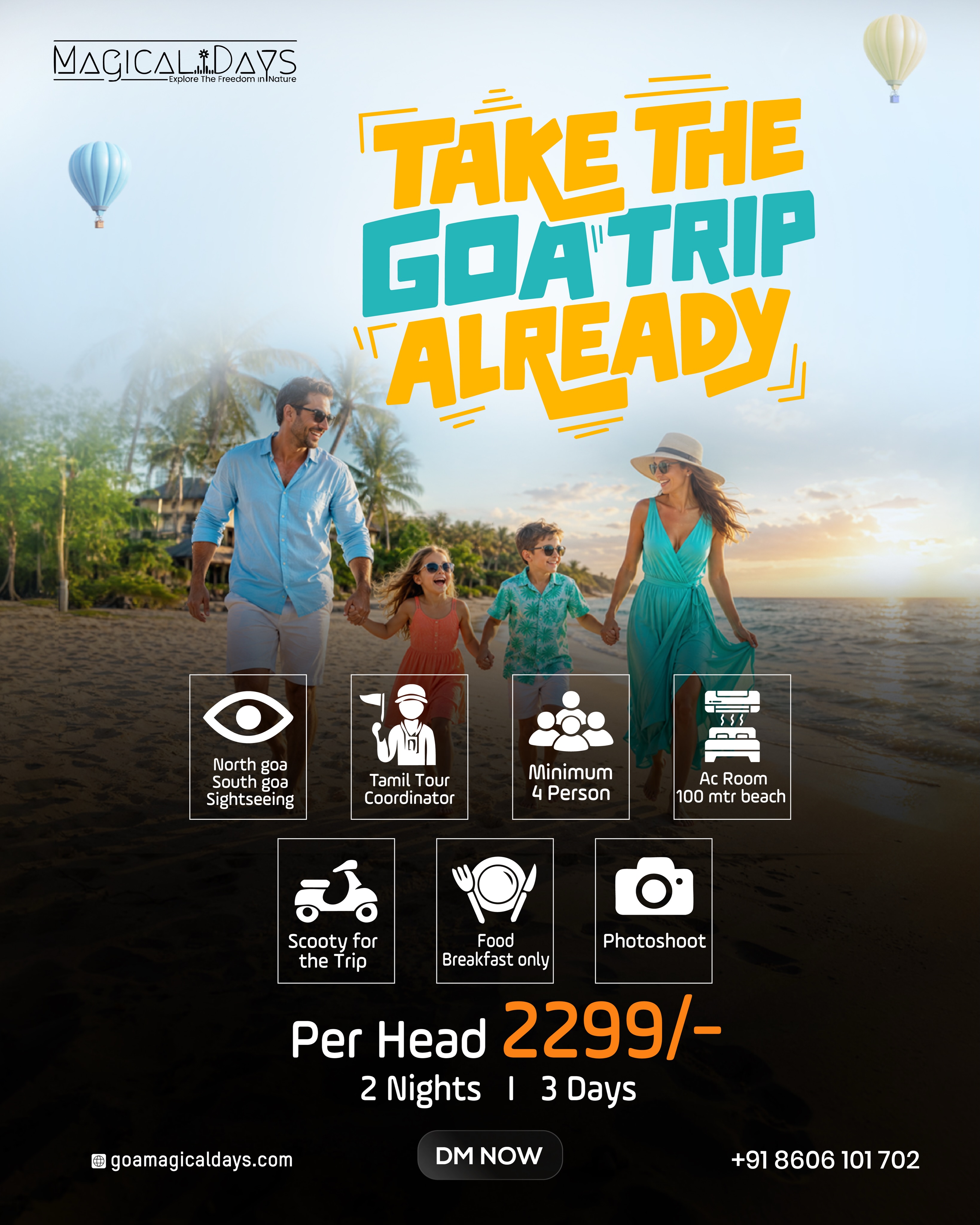 Goa Magicaldays Facebook ad: TAKE THE GOA TRIP ALREADY