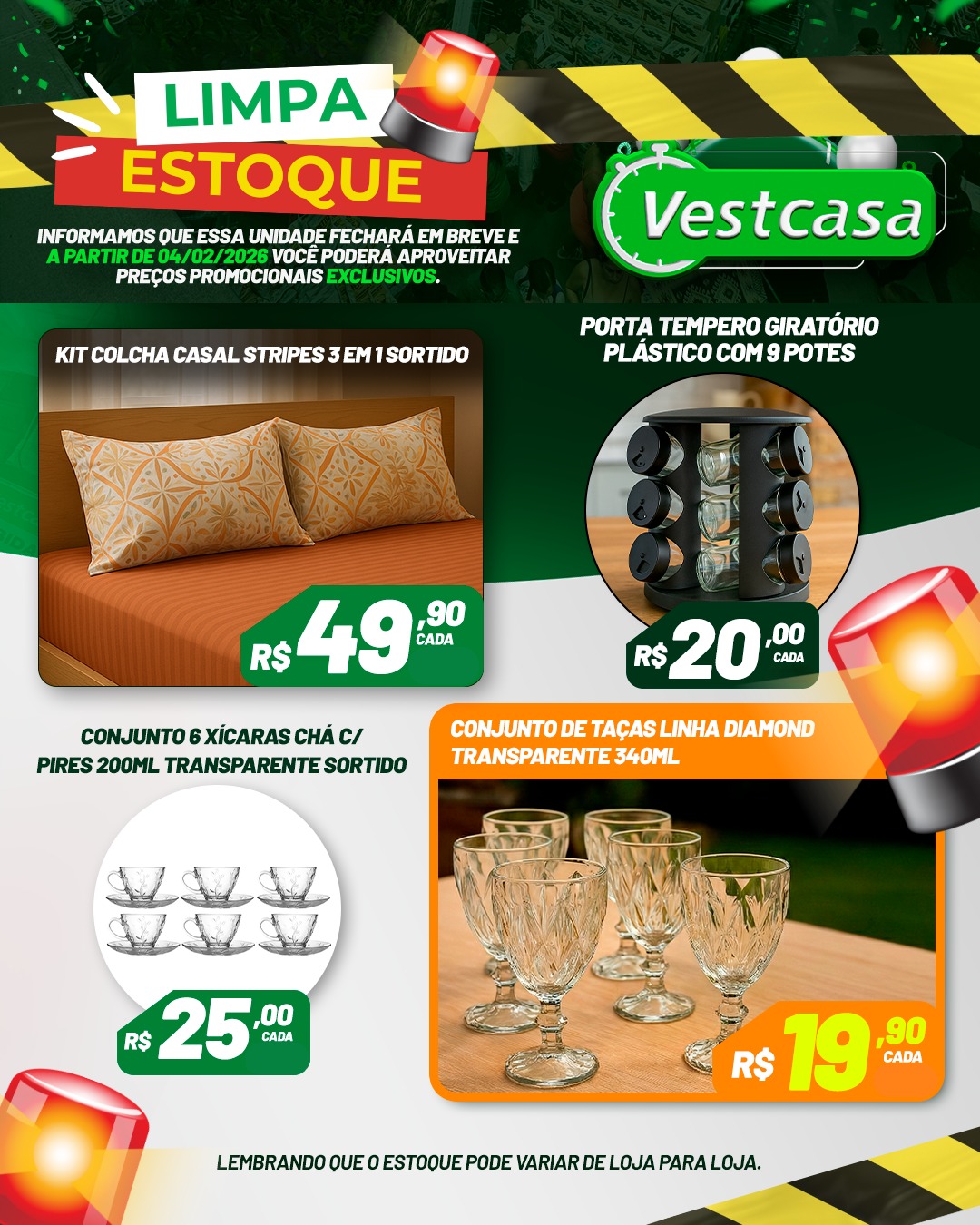 Mega Vestcasa Guarujá Facebook ad: Informamos que essa unidade fechará em breve e…