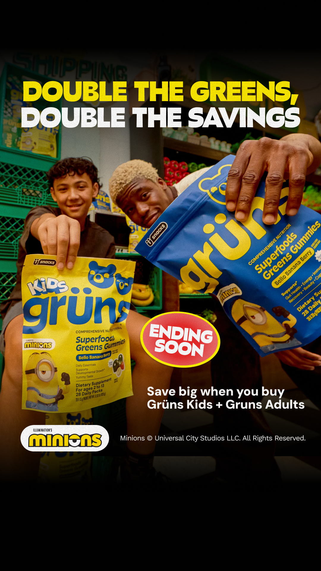 Grüns Kids Facebook ad