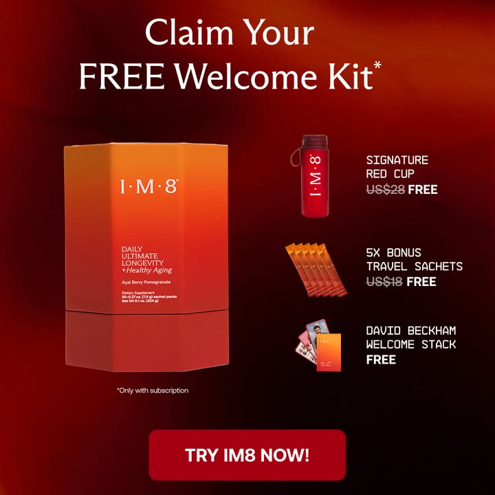 IM8 Facebook ad: Longevity Starts at the Cellular Level