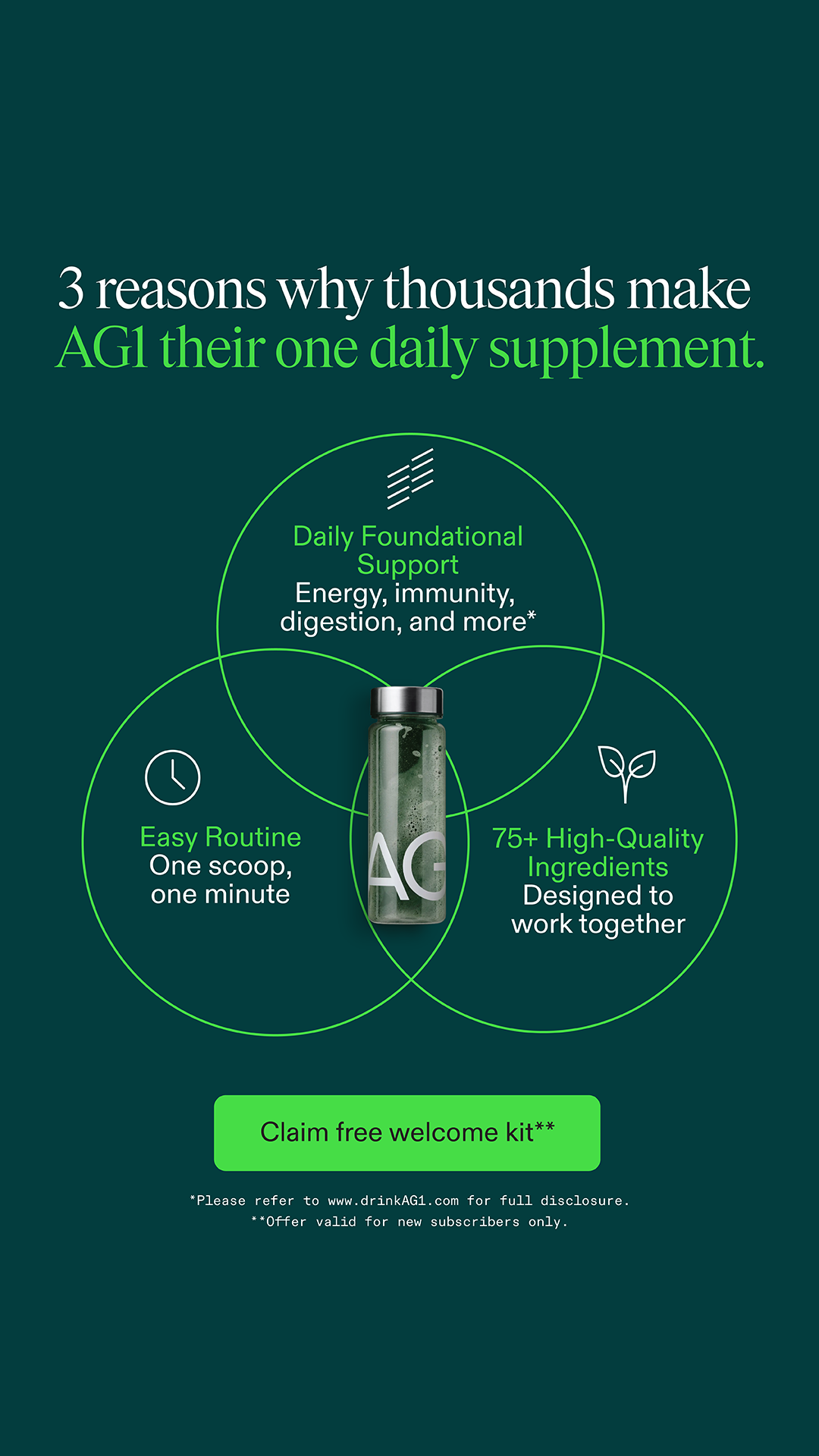 AG1 by Athletic Greens Facebook ad