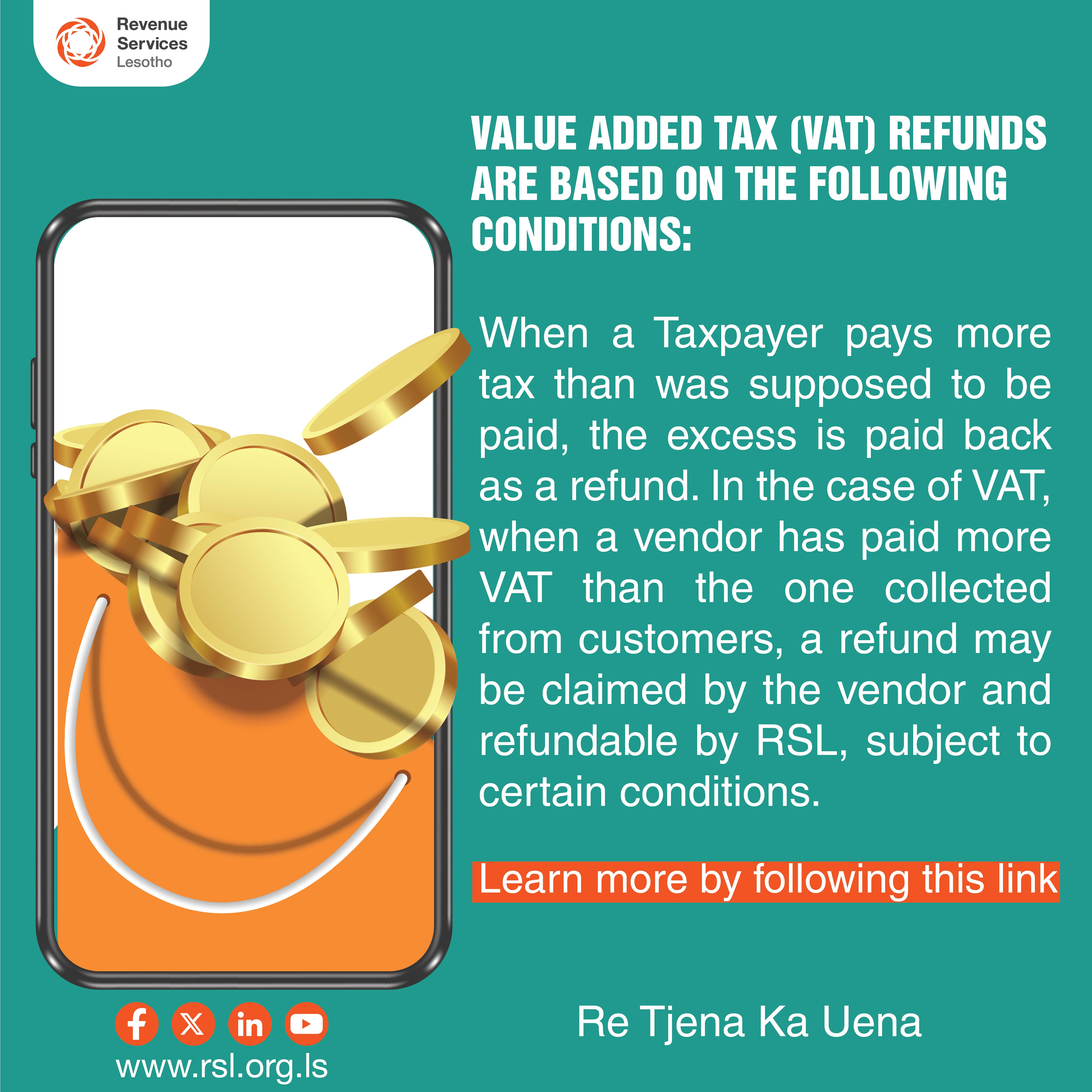 Revenue Services Lesotho Facebook ad: www.rsl.org.ls/sites/defa