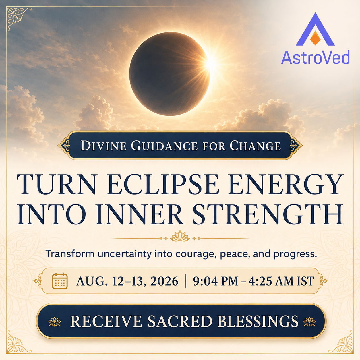 AstroVed Facebook ad from Aug 5, 2026