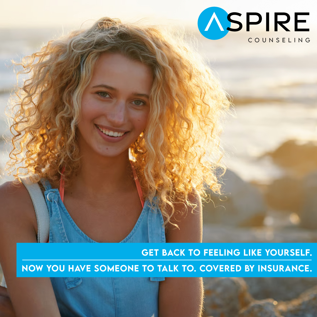 Aspire Counseling Facebook ad: Get Back To Feeling Like Yourself