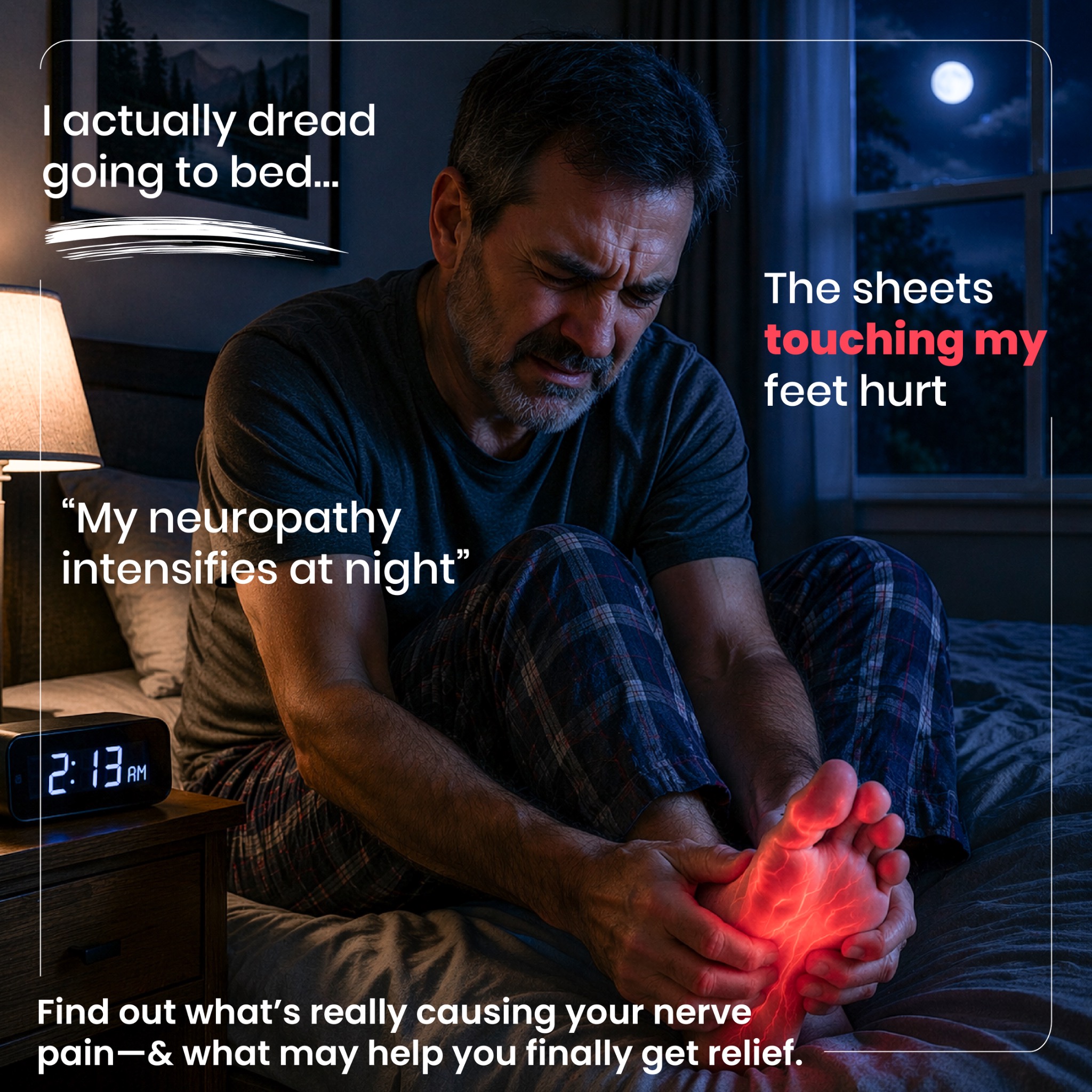 Horseshoe Bay Chiropractic Facebook ad: FREE Neuropathy Consult, Nerve Scan & Nerve Conduction Test