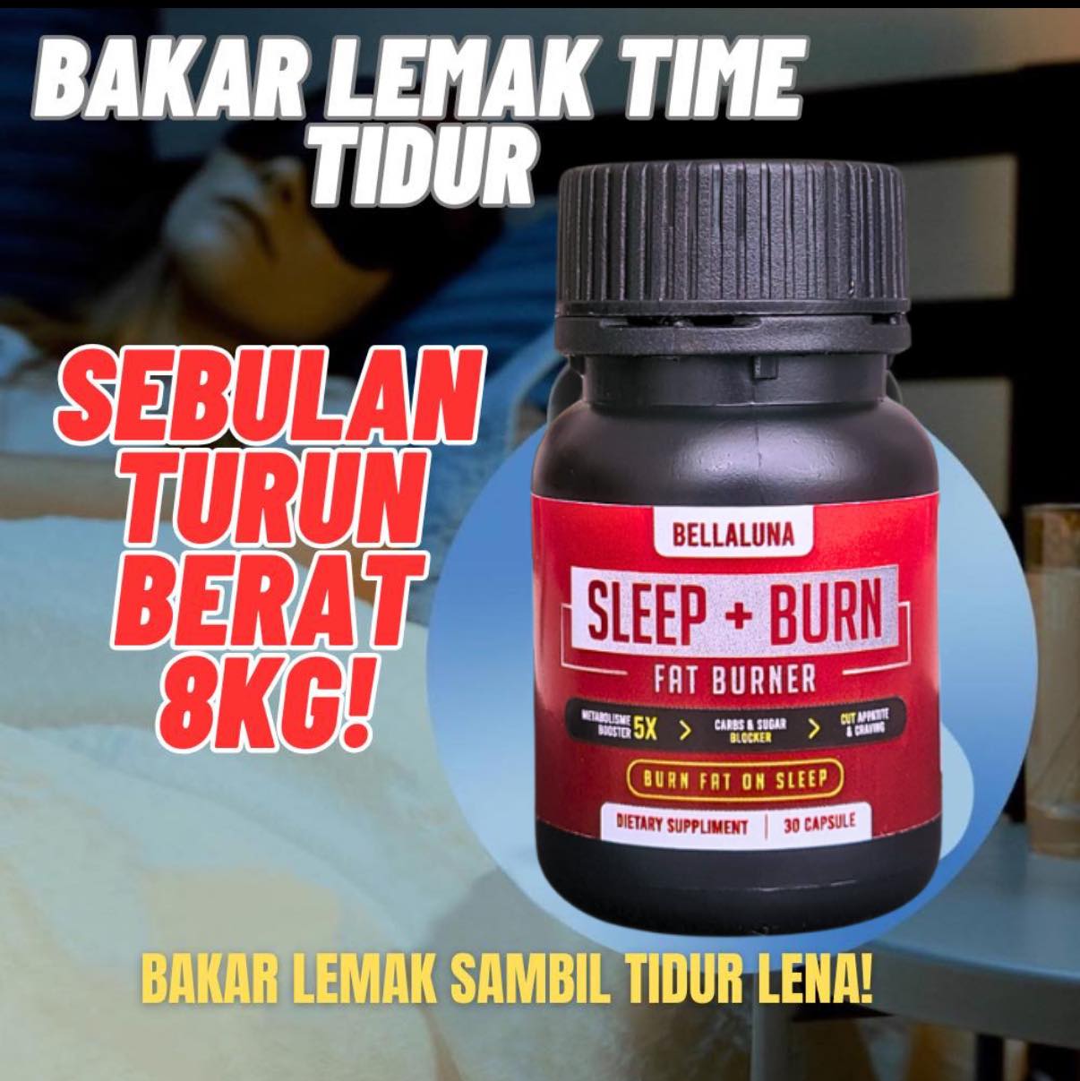 Bellaluna Night Time Fat Burner Facebook ad