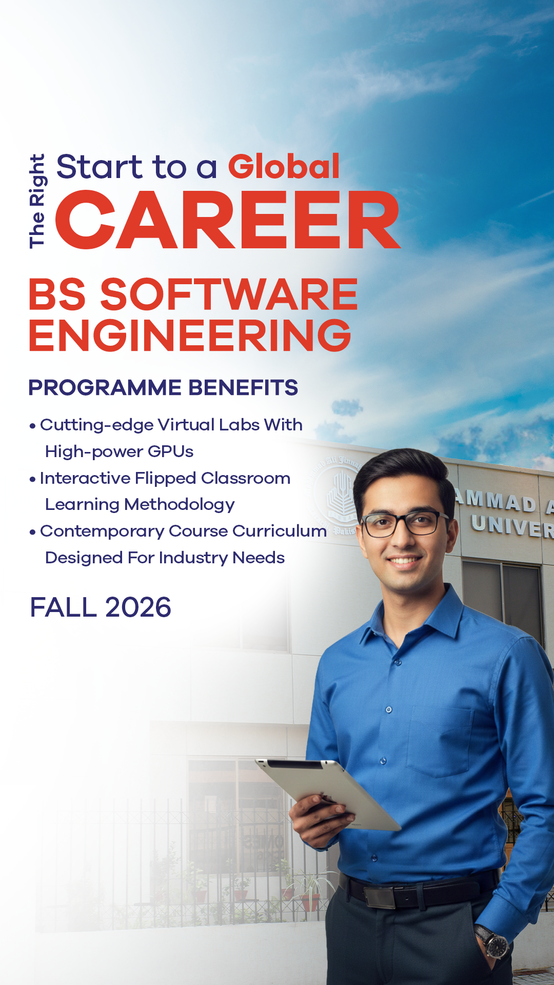 Mohammad Ali Jinnah University Facebook ad from Jul 24, 2026