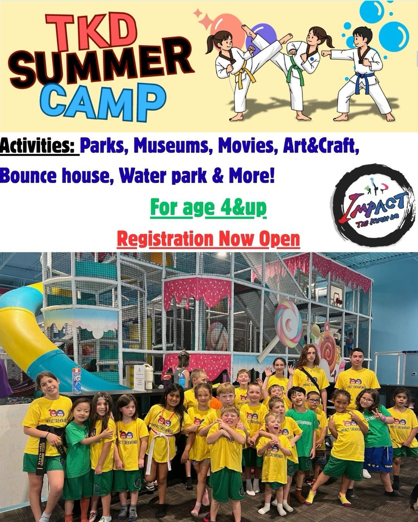 joinimpacttkd Facebook ad: Impact TKD Summer Camp 2026