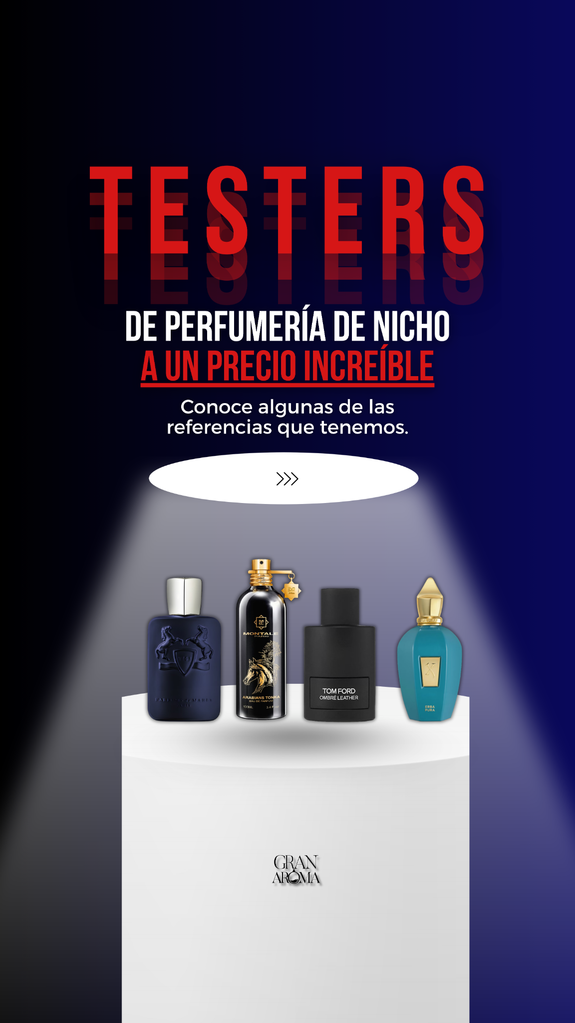 Perfumes Gran Aroma Facebook ad: Chatea con nosotros