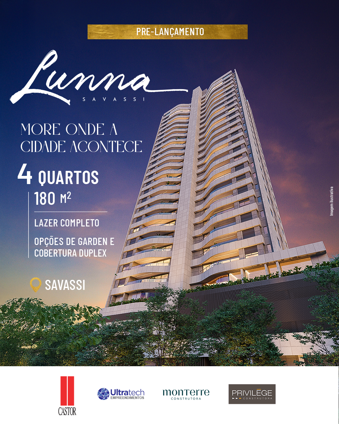 Lunna Savassi Facebook ad: Viva onde a cidade acontece.