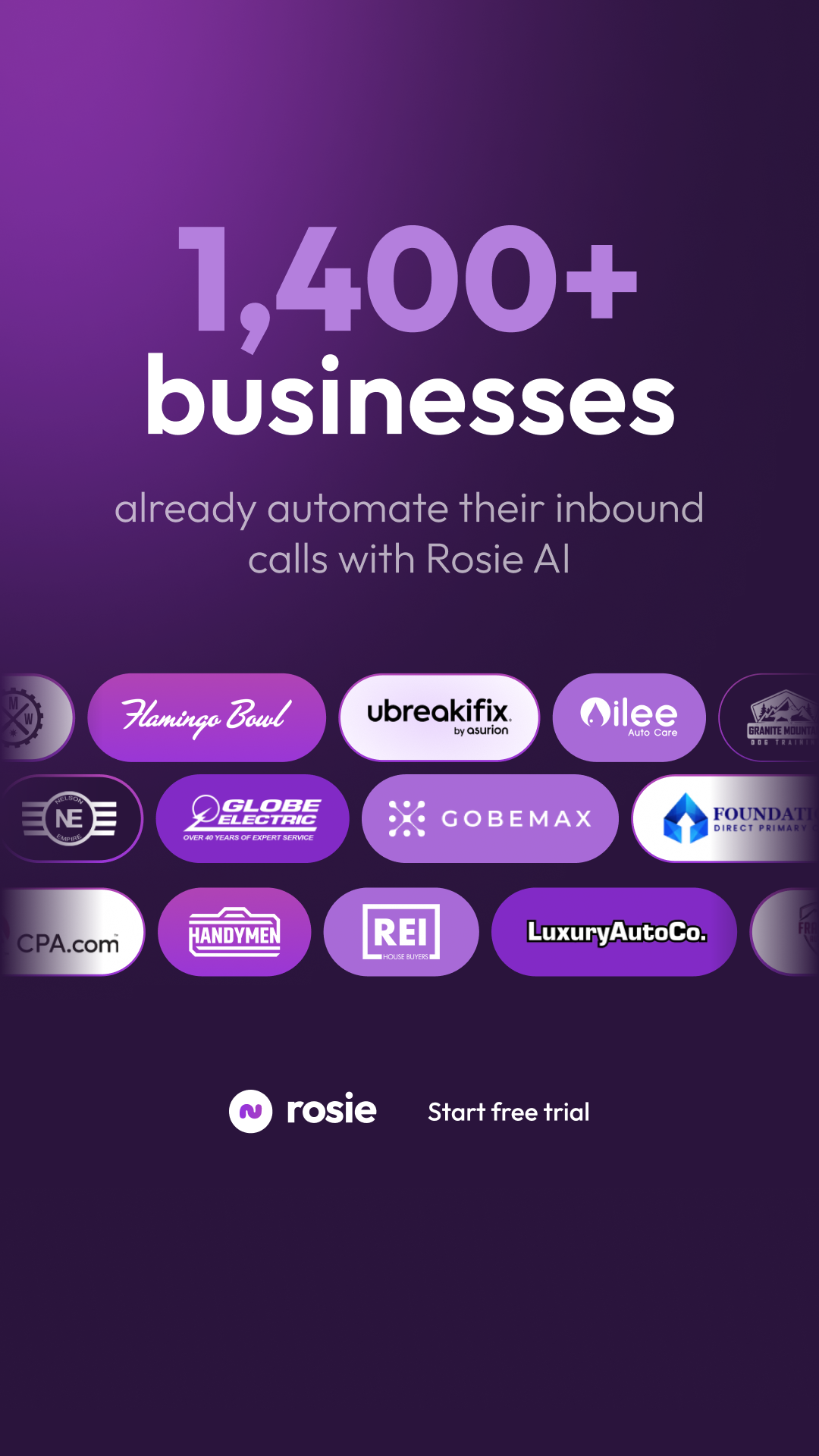 Rosie Facebook ad