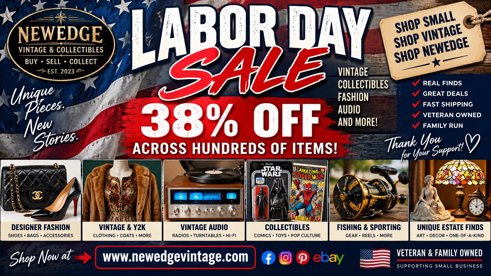 Bee Natural Collective by New Edge Vintage Facebook ad: NewEdge Vintage and Collectibles | eBay Stores