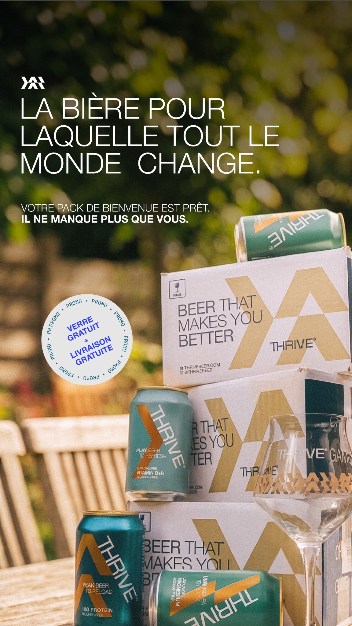 Thrive Beer Facebook ad