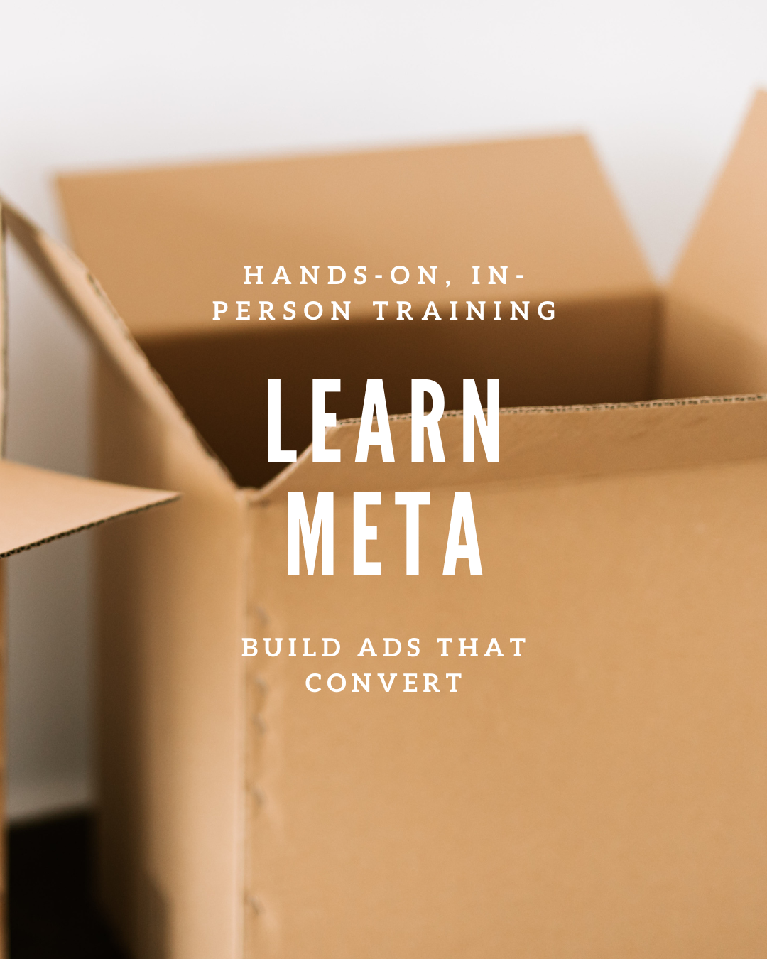 MyAgency Facebook ad: We’re running an in-person Meta Ads Training in…