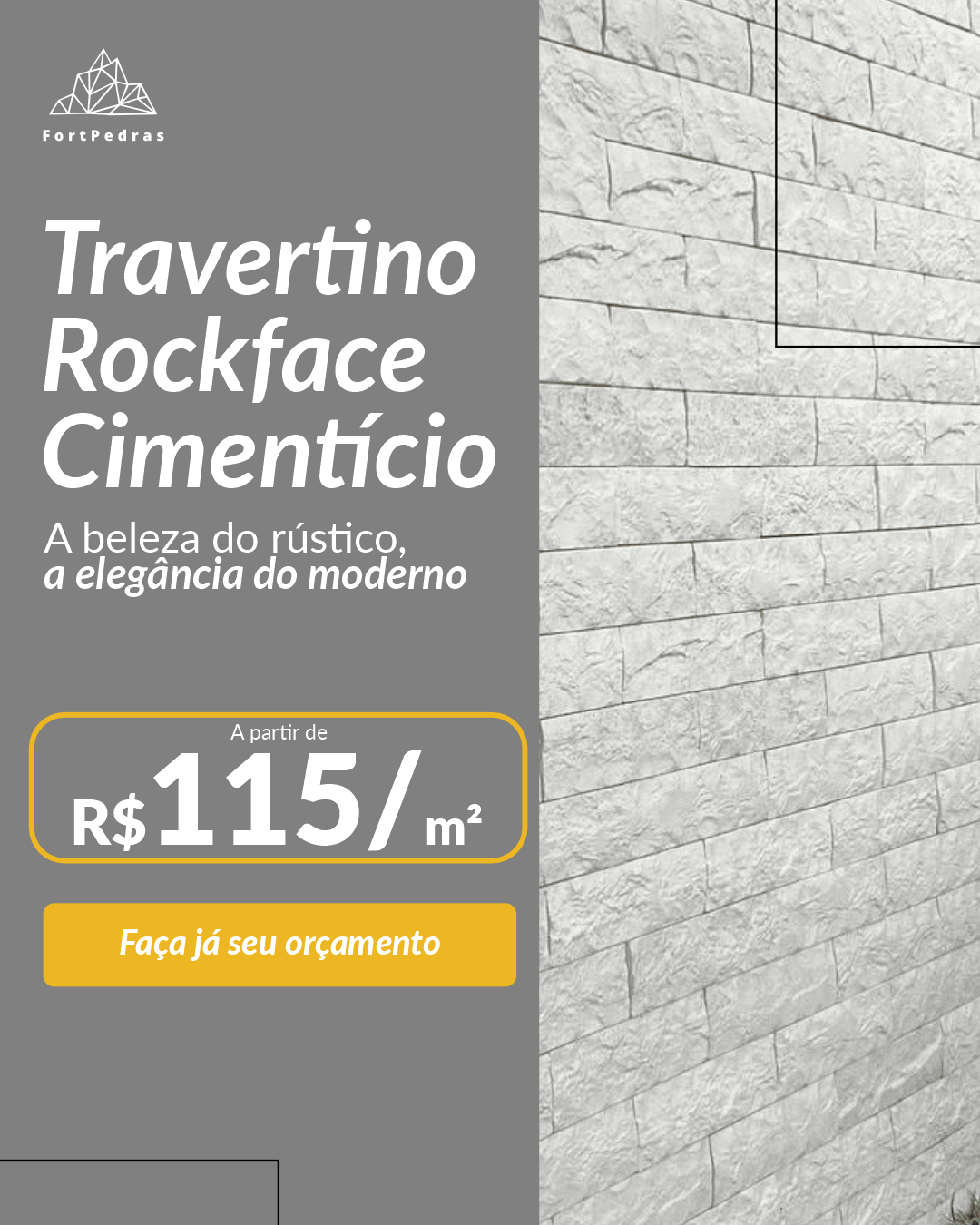 FortPedras Facebook ad: A beleza do rústico com a elegância do…