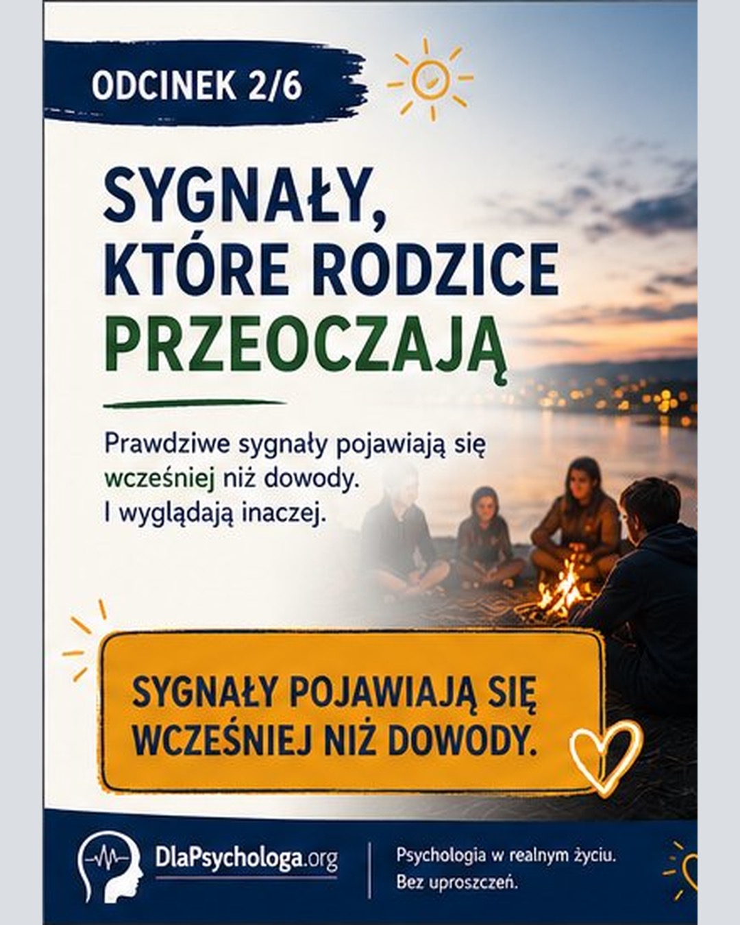 DlaPsychologa.org Facebook ad: Rodzice zwykle zauważają za późno.