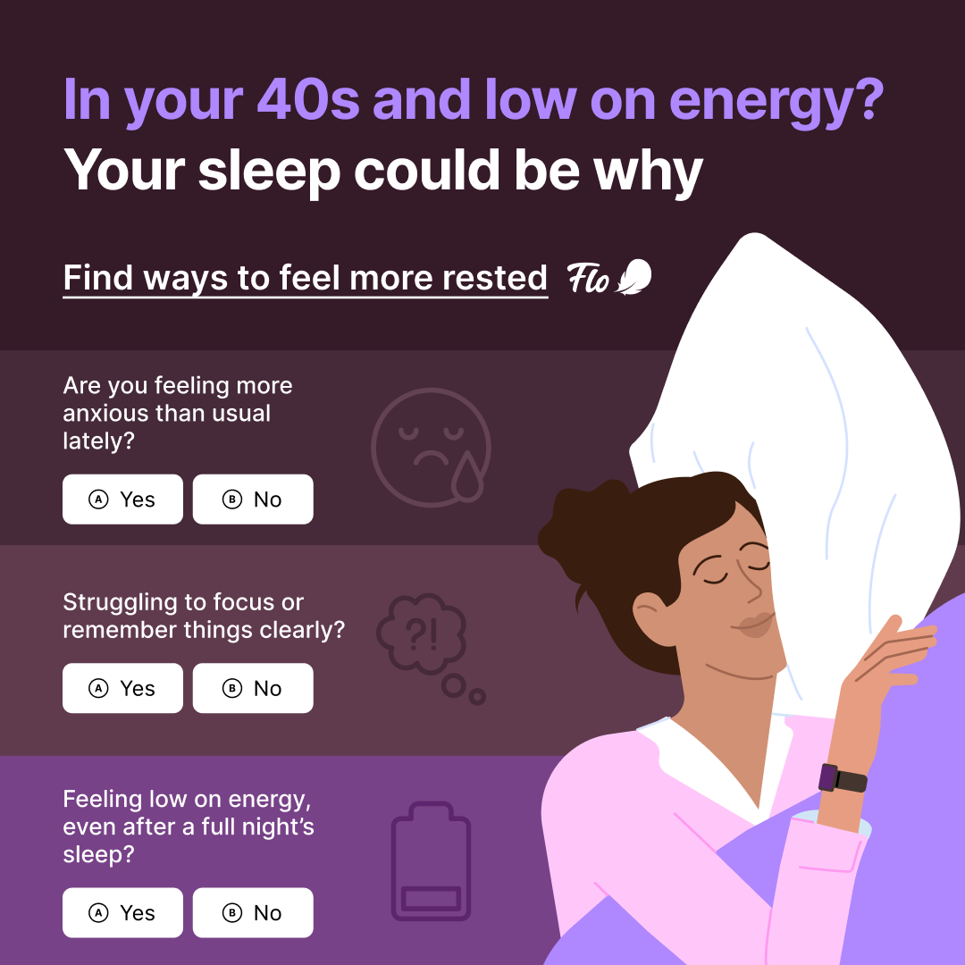 Flo Health App Facebook ad: Try Flo and never look back