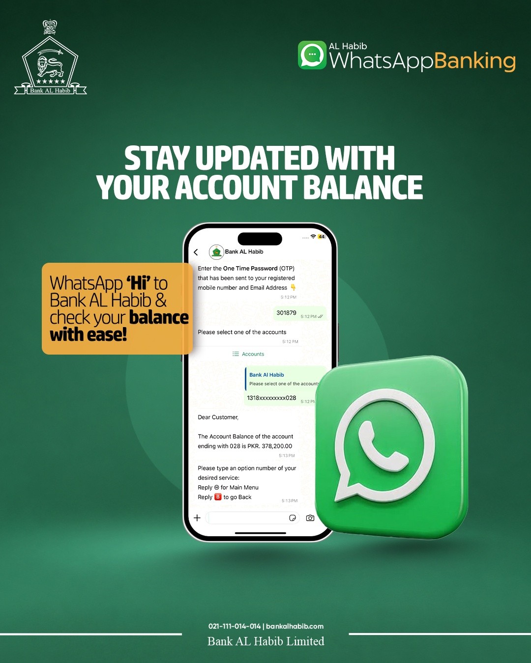 Bank AL Habib Limited Facebook ad