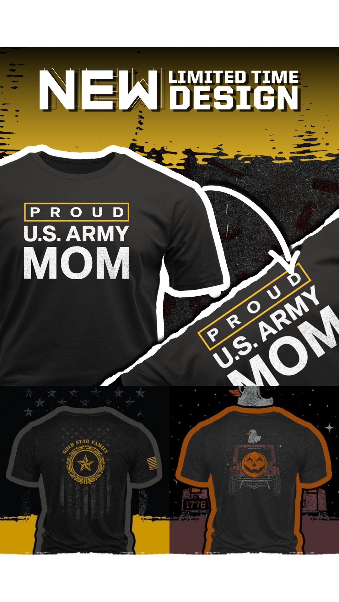 Nine Line Apparel Facebook ad: Proud Army Mom
