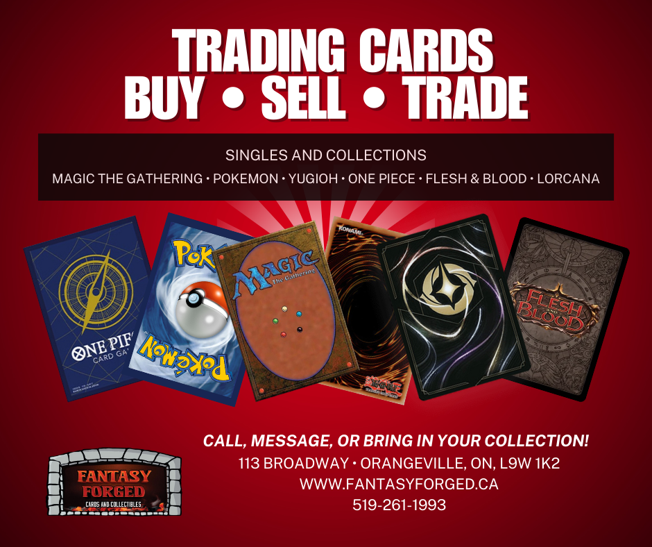 Fantasy Forged: Cards and Collectibles Facebook ad