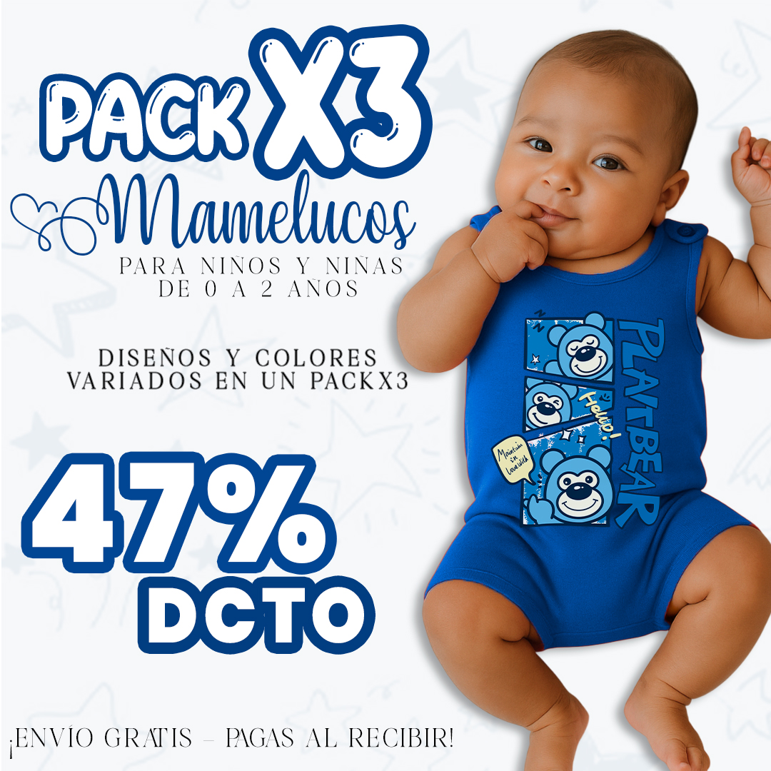Kibii tienda Facebook ad: PACK X 6 Ó PACK X 3