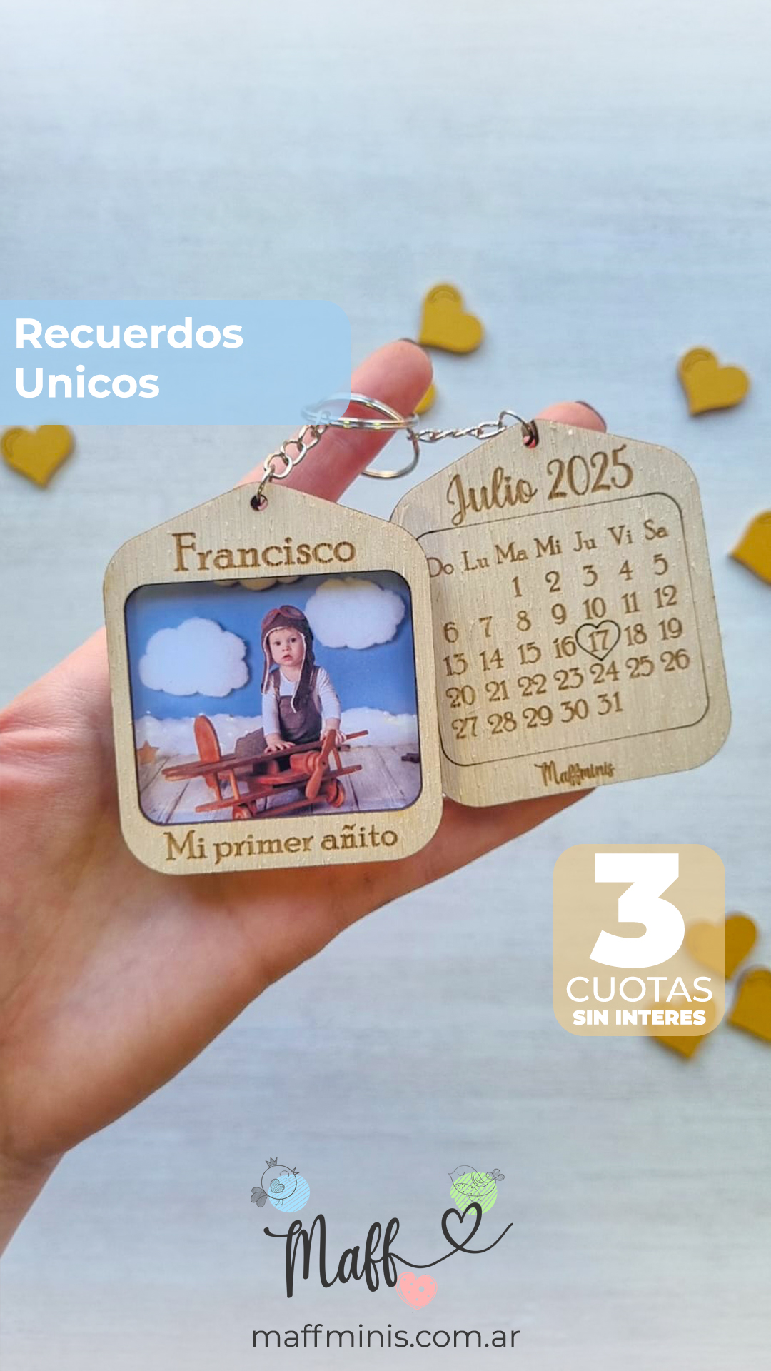 Maff minis Facebook ad: Souvenirs Unicos para tu evento