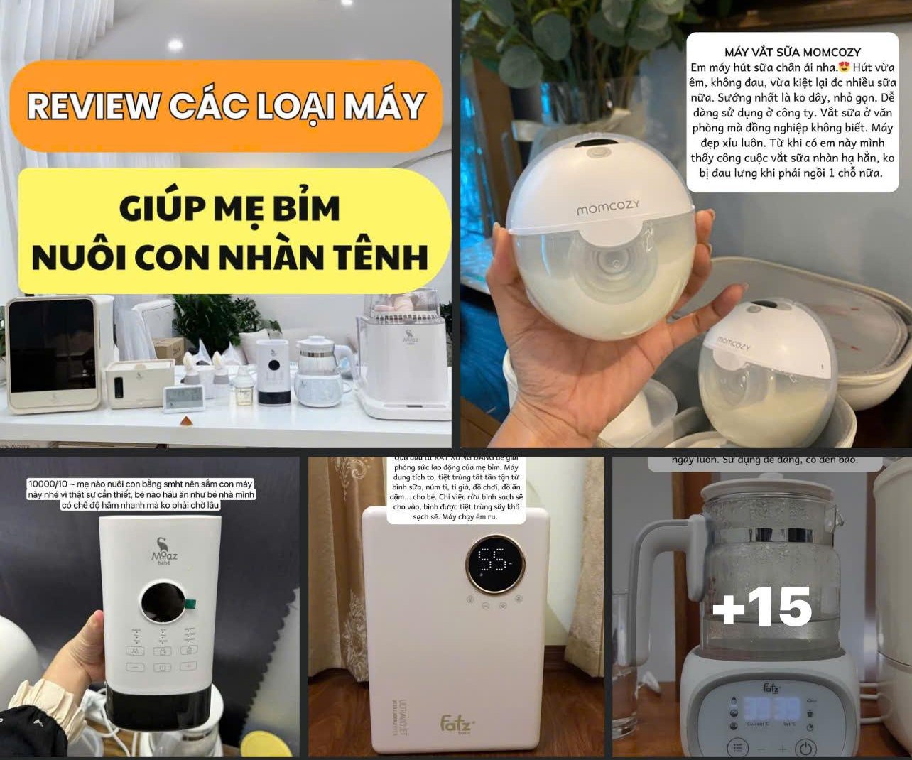 Abubu Bé yêu Facebook ad: Các loại máy móc giúp mẹ bỉm nuôi…