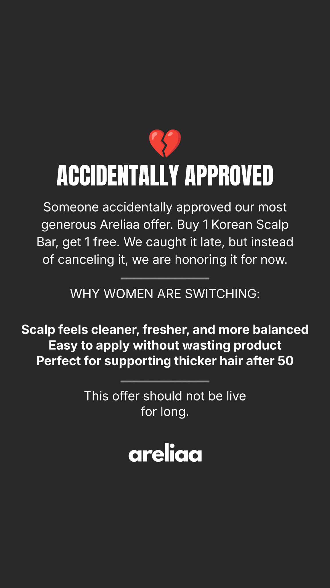 Areliaa Facebook ad