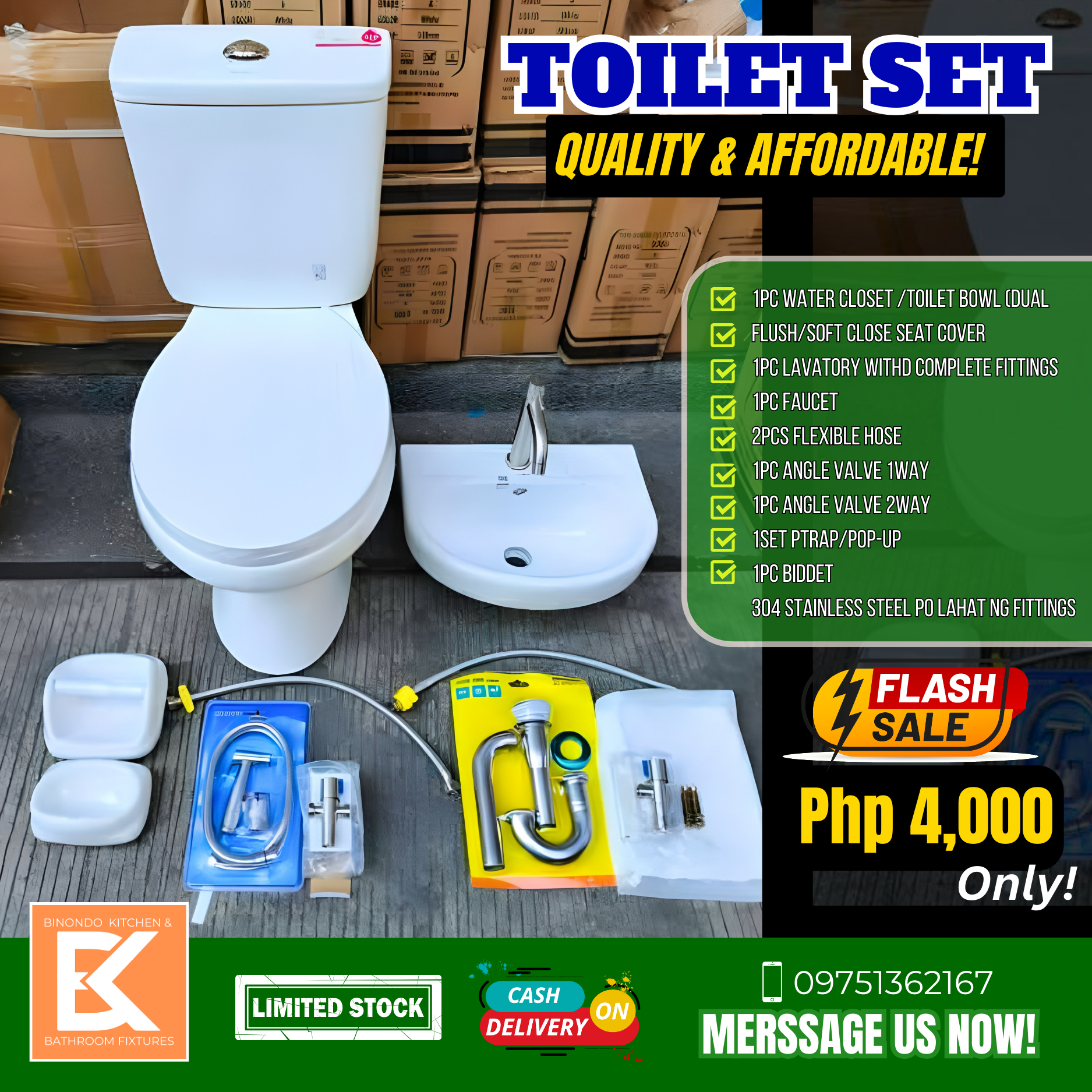 Binondo Kitchen and Bathroom Fixtures Facebook ad from Feb 1, 2026
