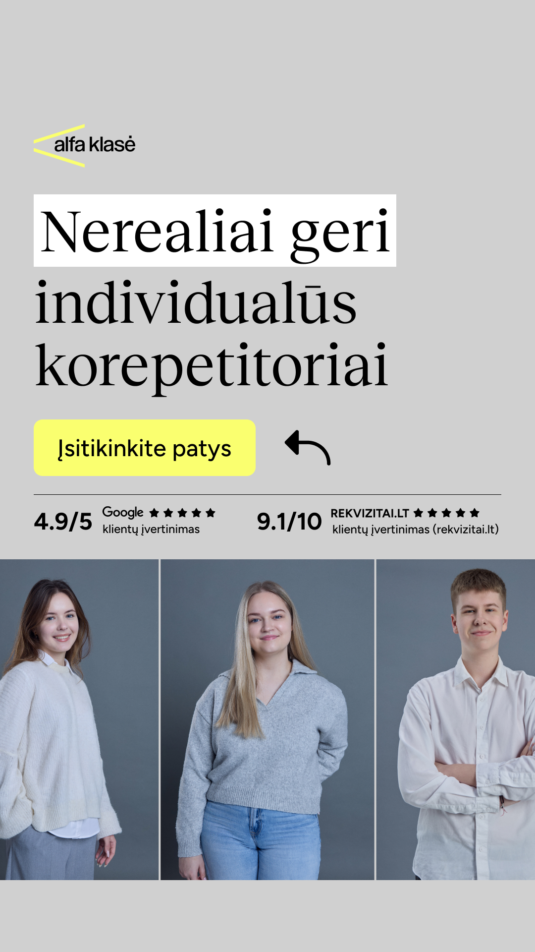 Alfa Klasė Facebook ad