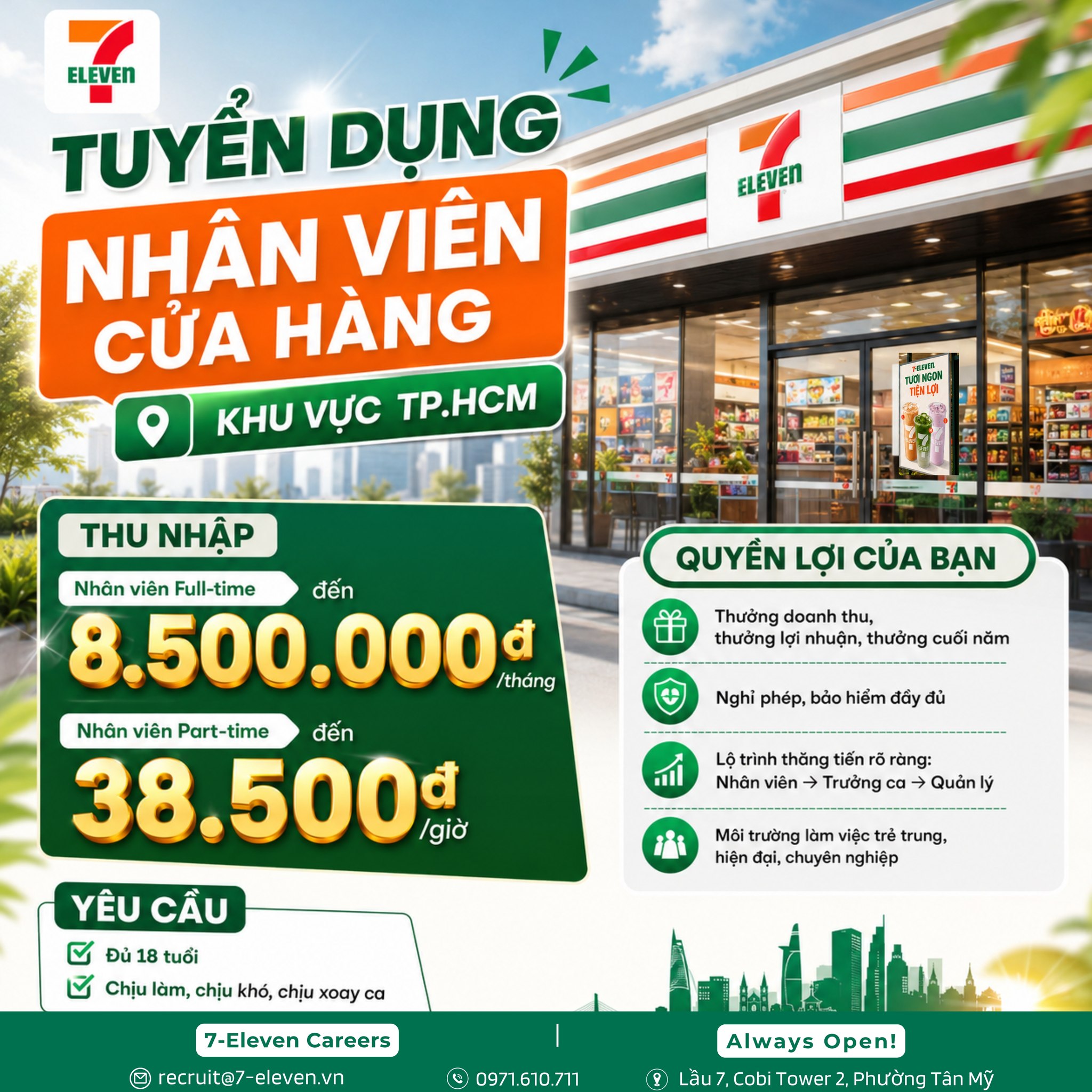 7-Eleven Vietnam Careers Facebook ad