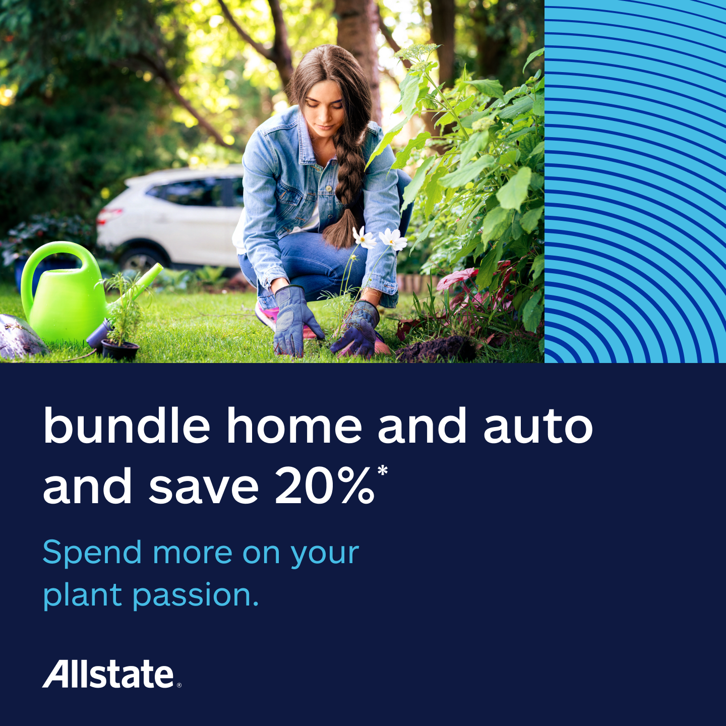 Allstate Facebook ad: Get a quote today.