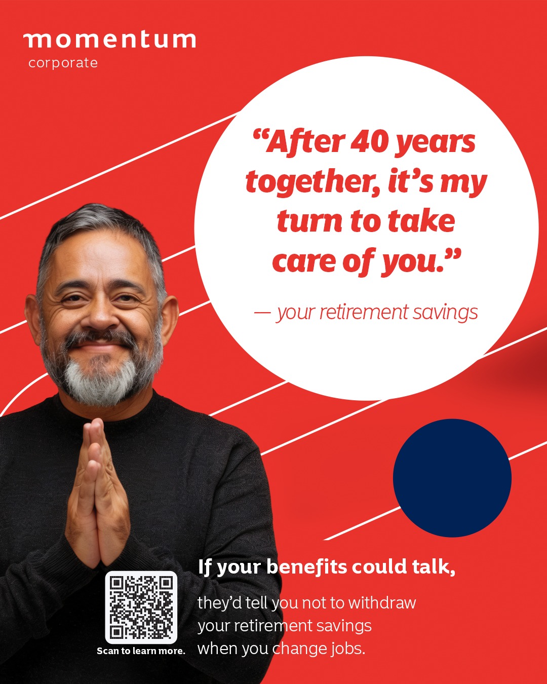 Momentum Corporate Facebook ad: what would your Retirement Annuity say once it…