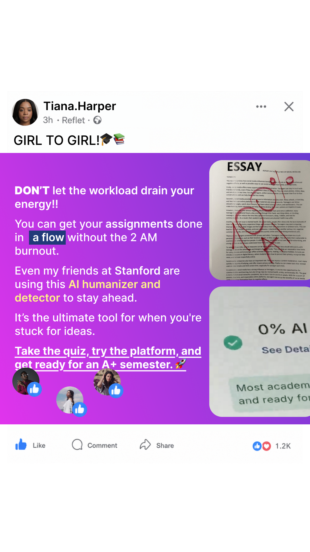 JustDone Facebook ad