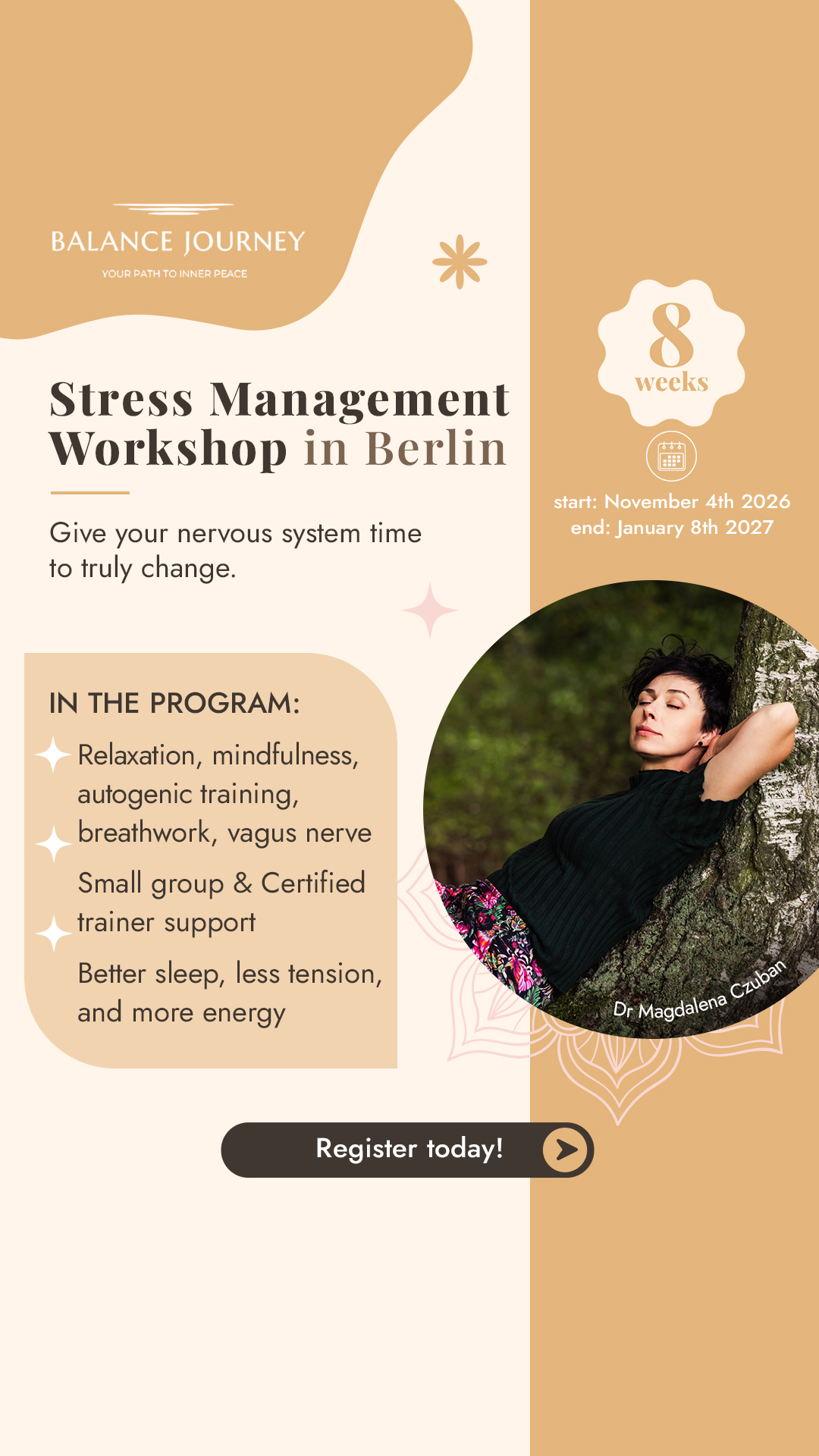 Balance Journey Berlin Facebook ad: €140 Until Oct 15 - Save Your Spot