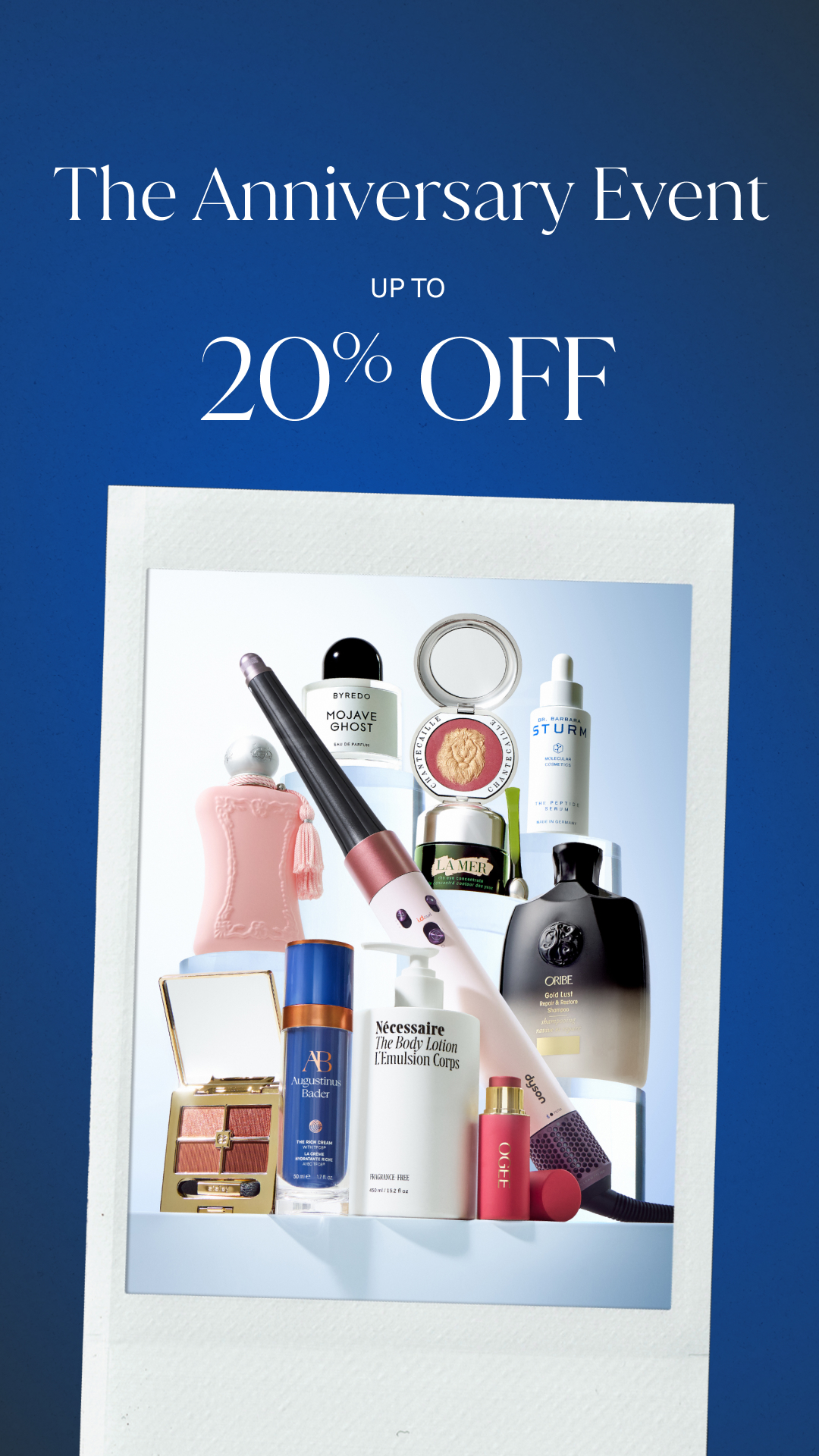 Bluemercury Facebook ad: Get Up to 20% Off!