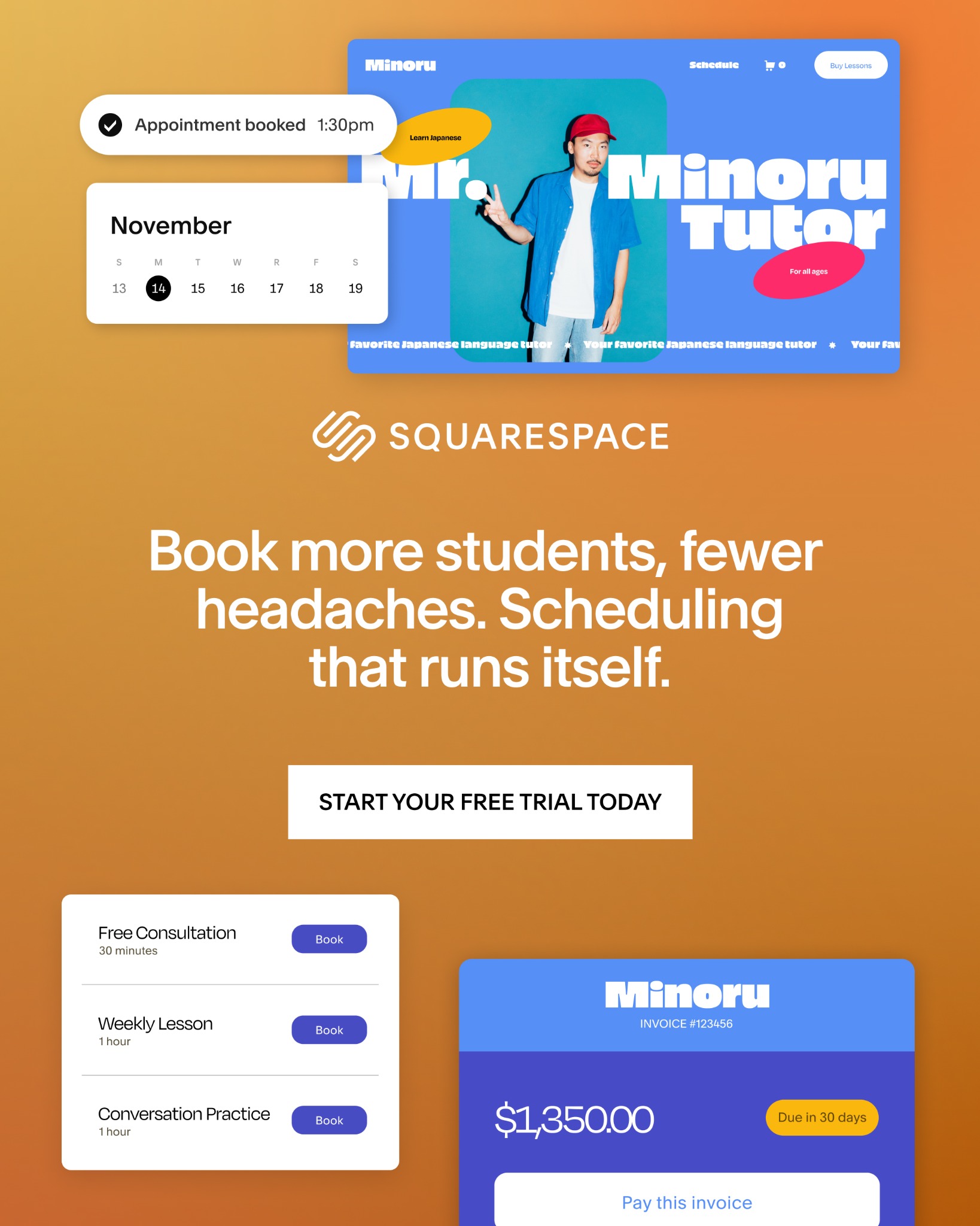Squarespace Facebook ad