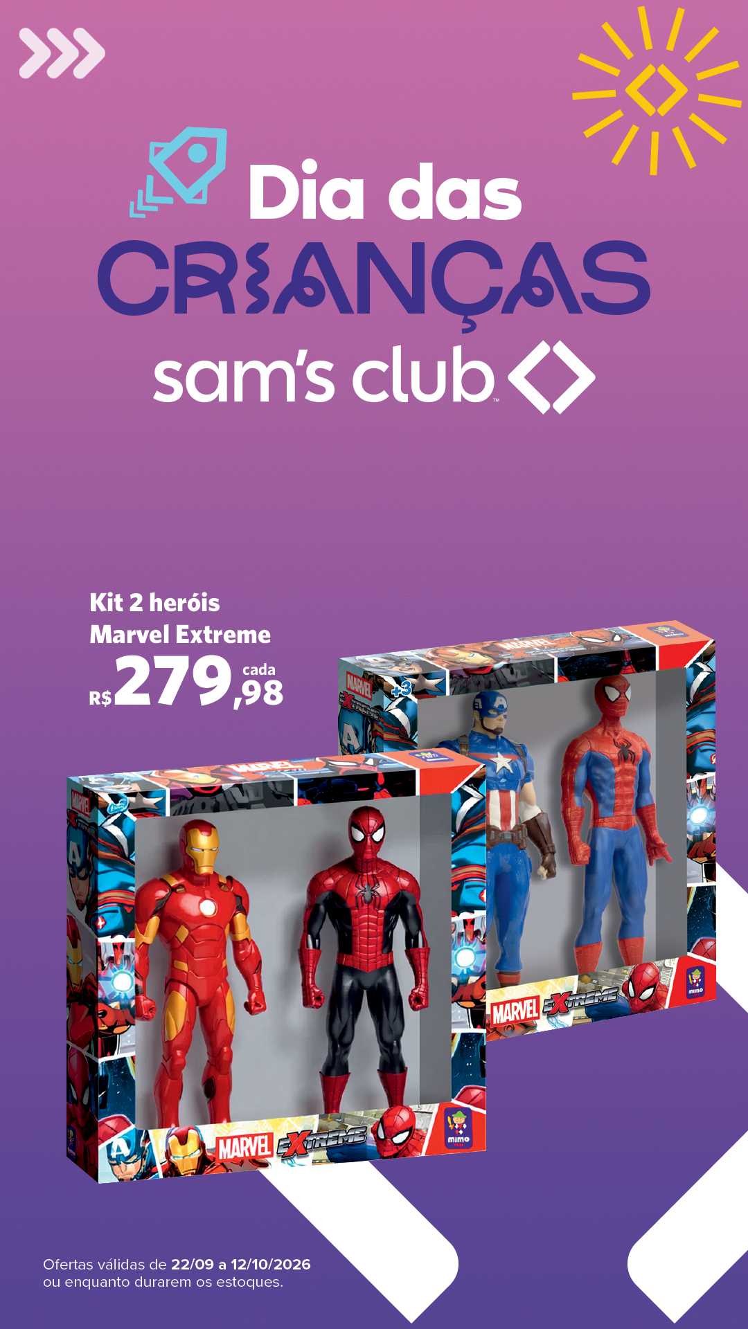 Sam's Club Brasil Facebook ad: Diversão para todas as idades