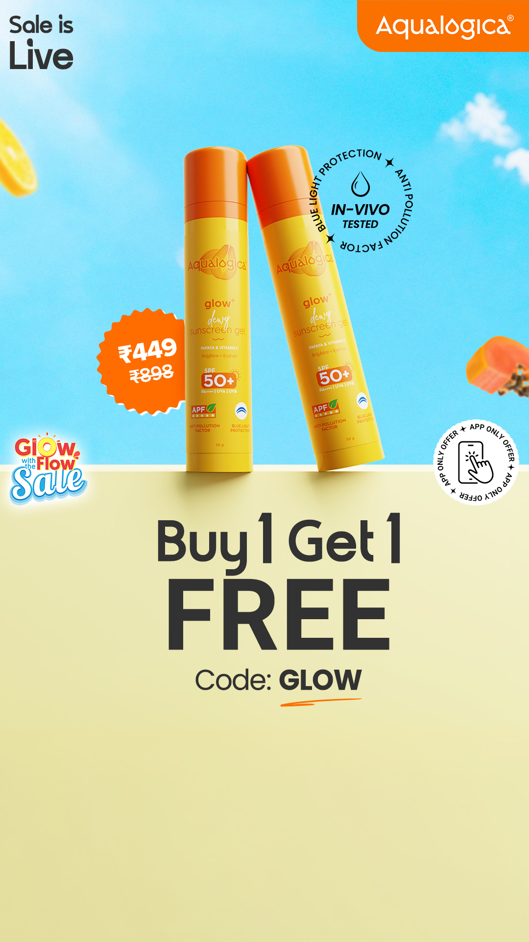 Aqualogica Facebook ad